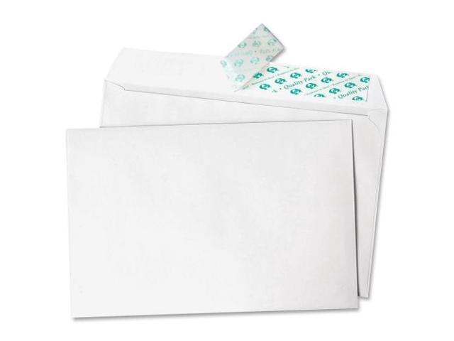 Quality Park 10750 Greeting Card/Invitation Envelope, Announcement - 5.75' x 8.75' - 24 lb - Peel & Seal - 100/Box - White