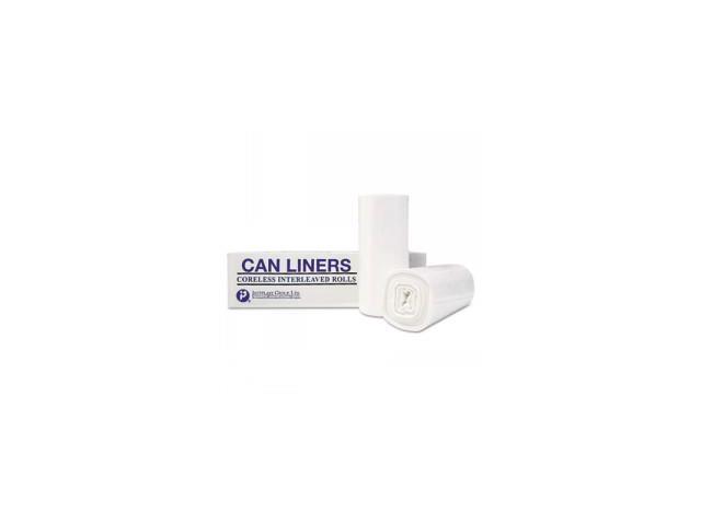 Inteplast Group VALH3660N12 High-Density Can Liner, 36 x 58, 55-Gallon, 13 Micron Equivalent, Clear, 25/Roll, 1 Carton
