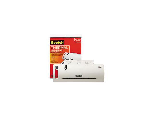 Scotch TL902VP, Thermal Laminator Value Pack, 9' W, with 20 Letter Size Pouches