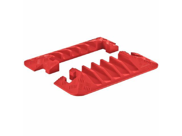 Cable Protector,Hinged,5 Channels,PR CHECKERS CPEC5X125-O