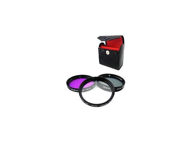 Zeikos 49-mm Multi-coated Glass Filter Kit