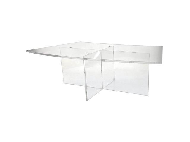 OnDisplay Cross Tier Acrylic Display Rack/Stand - Clear Food Display Stage (5' Height)