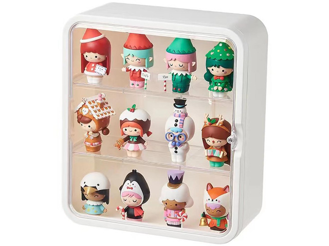 OnDisplay Deluxe UV-Protected Clear Figurine Display Box - Table or Wall Mount Action Figure Toy Cabinet