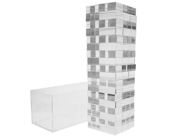 OnDisplay 3D Luxe Acrylic Stacking Tower Puzzle Game (Clear)