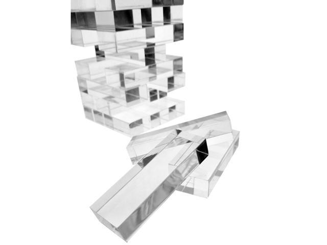 OnDisplay 3D Luxe Acrylic Stacking Tower Puzzle Game (Clear)
