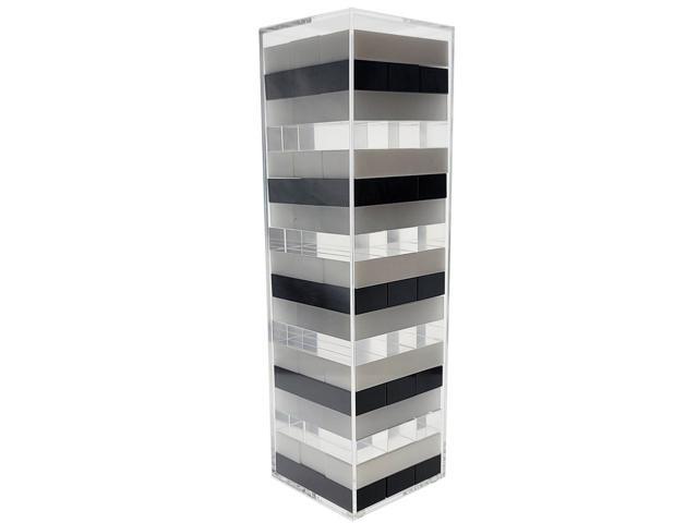 OnDisplay 3D Luxe Acrylic Stacking Tower Puzzle Game (Clear/Opaque/Blk/White)