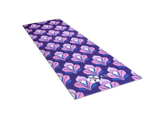 AUM 4mm Soft Foam Tech Lilla Series Yoga Exercise Mat - 68' x 24' (Ohm Flower A2)