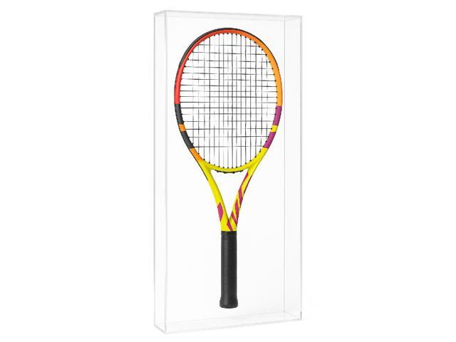 Deluxe Wall Mount 5mm Thick UV Protected Acrylic Tennis Racquet Display Case
