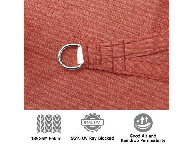 Modern Home Sail Shade Square - 16.5' x 16.5' UV Sun Blocking Canopy (Terra)
