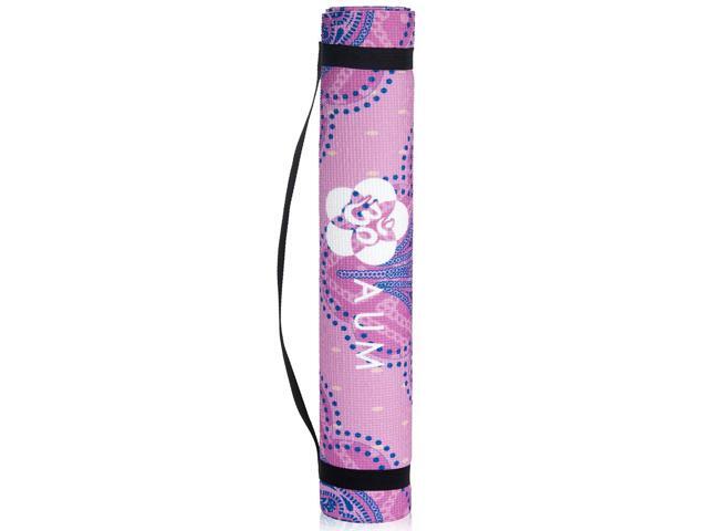 AUM 4mm Soft Foam Tech Lilla Series Yoga Exercise Mat - 68' x 24' (Tri-Lotus A4)