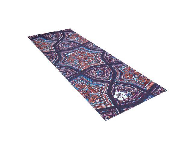 AUM 4mm Soft Foam Tech Lilla Series Yoga Exercise Mat - 68' x 24' (Kaleidoscope B2)