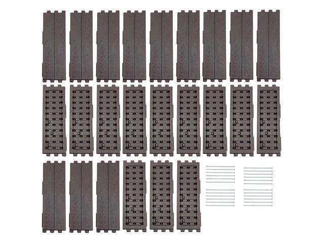 modern home raised garden bed kit - stackable hexagon modular flower/planter kit (set of 4)