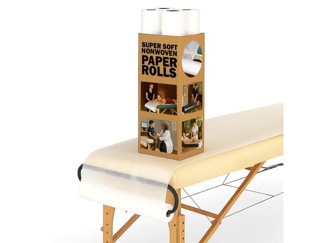 Royal Massage Ultra-Soft Non-Woven 23.5 in Wide Disposable Massage Table Cover Rolls (100 Meters - 4 Roll Pack)