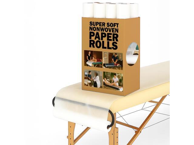 Royal Massage Ultra-Soft Non-Woven 23.5 in Wide Disposable Massage Table Cover Rolls (100 Meters - 8 Roll Pack)