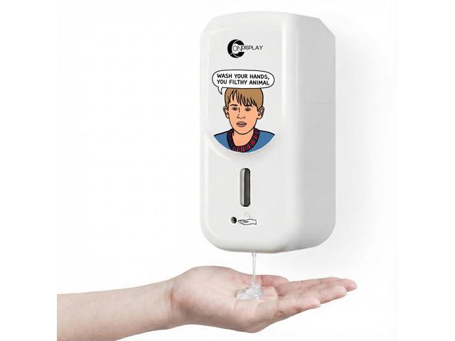 OnDisplay Funny Viral Meme Automatic Hand Sanitizer Dispenser - Touchless Wall Mount (Filthy Animal)
