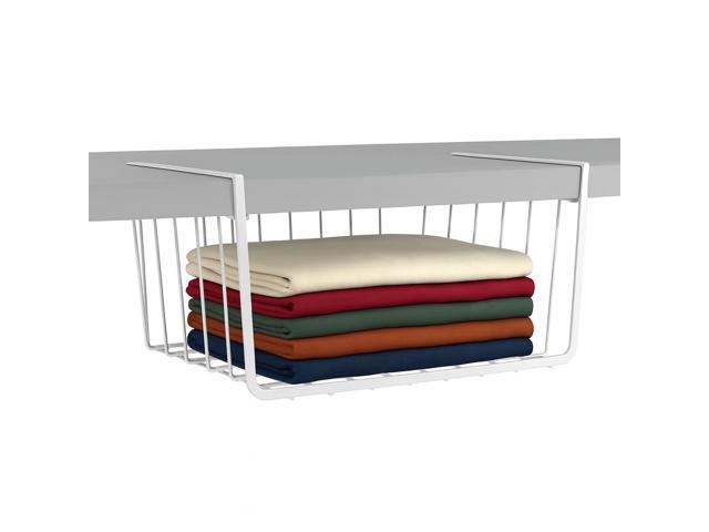 Modern Home Cabinet Wire Hanging Basket Shelves - Space Saving Under Shelf Storage Organizer (11')