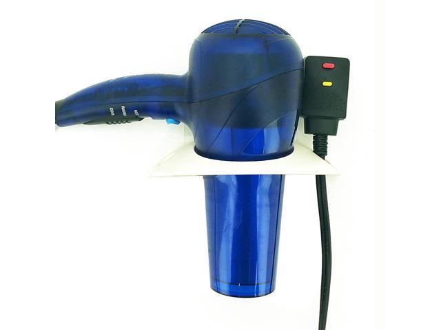 OnDisplay Wall/Mirror Mounted Hair Dryer Holster - White