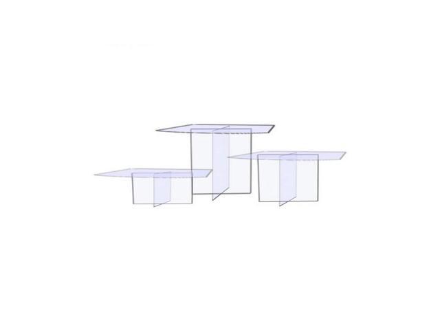 OnDisplay Cross Tier Acrylic Display Rack/Stand - Clear Food Display Stage (8' Height)