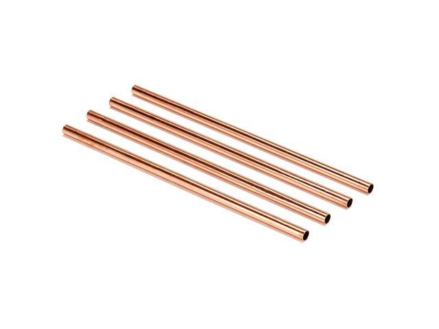 Photos - Barware Modern Home Authentic 100 Solid Copper Moscow Mule Straws - Set of 4 - Han