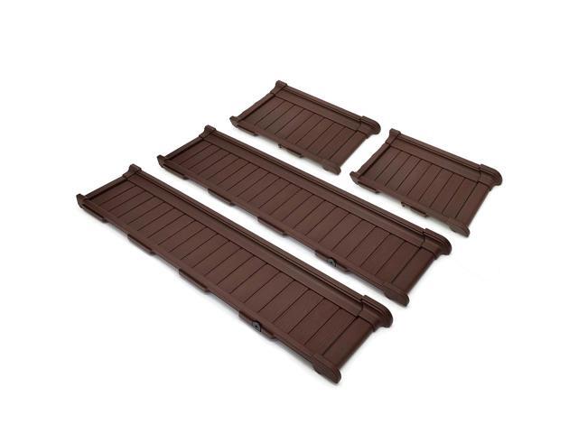 Modern Home Raised Garden Bed Kit - Stackable Modular Flower/Planter Kit (4'x2' Brown, Single)