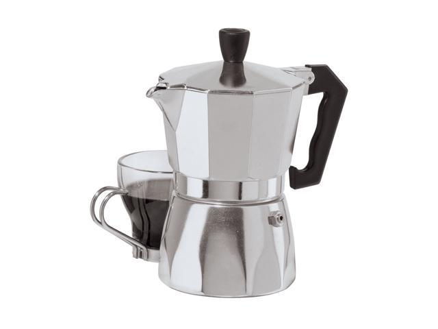 Oggi 6570.0 3 Cup Cast Aluminum Stovetop Espresso Maker Silver photo