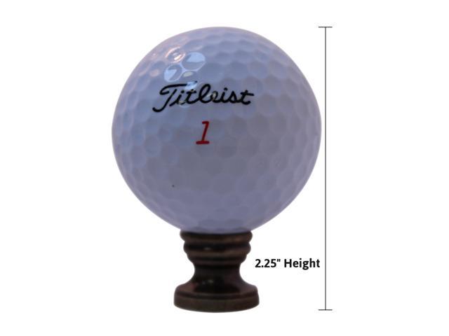 Photos - Chandelier / Lamp Golf Ball Lamp Finial, White, 2.25'h FS345A