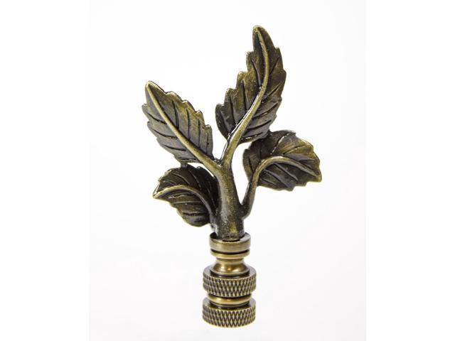 Photos - Chandelier / Lamp Leaves Lamp Finial Antique Brass Metal 3'h F203AB