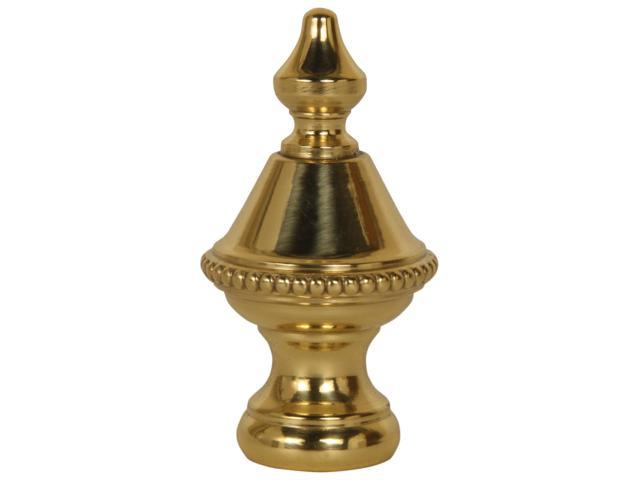 Photos - Chandelier / Lamp Beaded Knob Spire Lamp Finial Polished Brass 1.5'h F204PB
