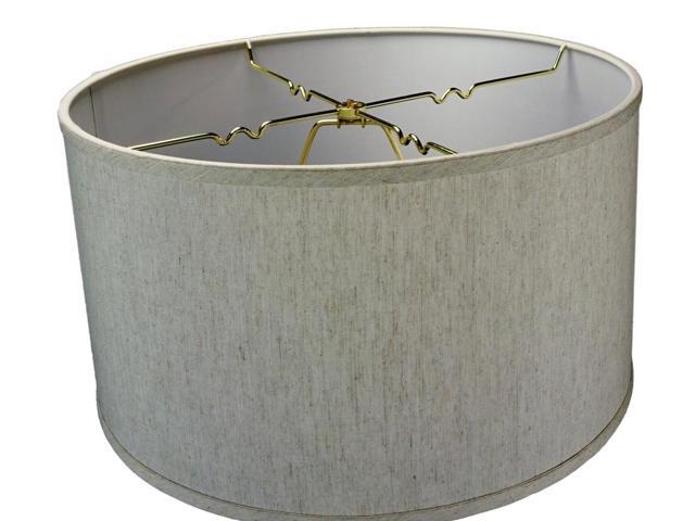 Textured Oatmeal Hardback Drum Lampshade 14x14x7