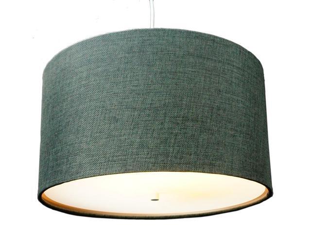Granite Gray 2 Light Swag Plug-In Pendant with Diffuser