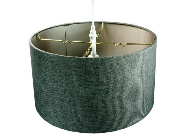 Granite Gray 2 Light Swag Plug-In Pendant with Diffuser
