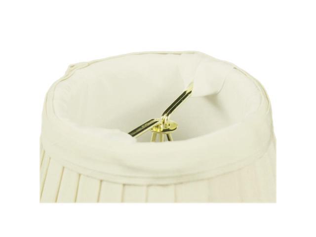 3x5x4 Crisp Linen Pleated Clip-on Candelabra Lampshade