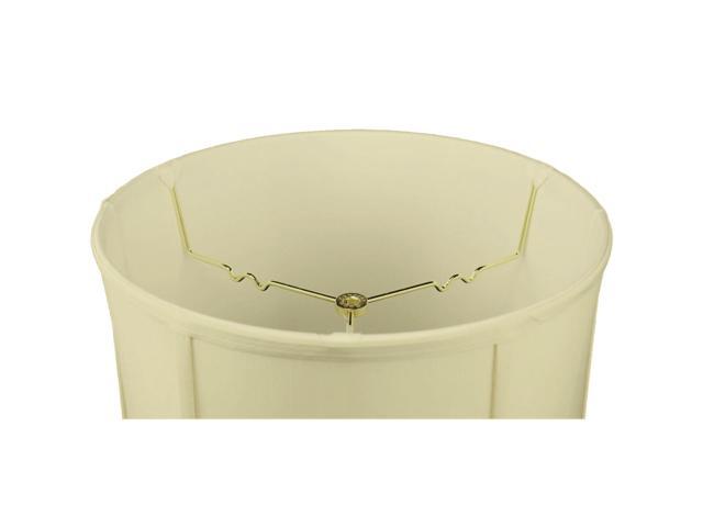 Egg Shell Empire Shantung Fabric Drum Lamp Shade 14x16x17
