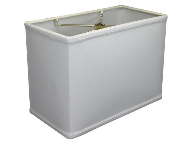 Rectangular Drum Lampshade (6.5x12) (6.5x12) x 9 White Linen