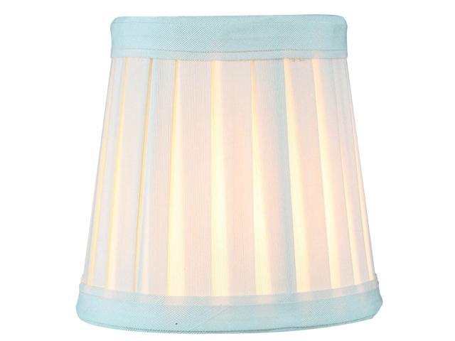 3x4x4 Egg Shell Pleated Clip-on Candelabra Lampshade