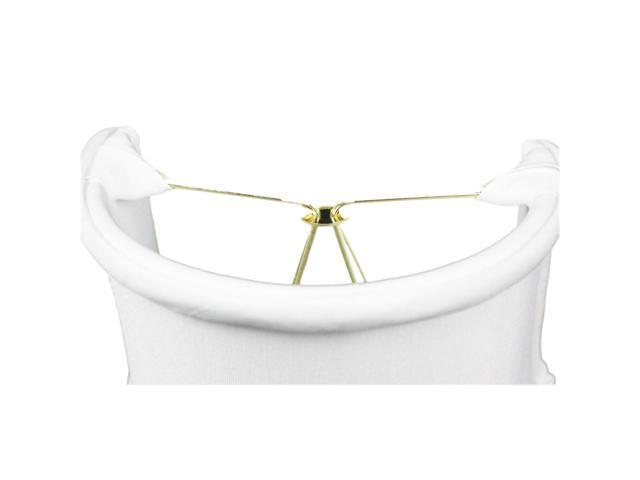 4x4x4.25 Down White Clip-on Sconce Half-Shell Lampshade