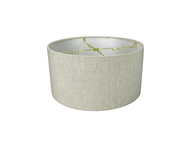 Textured Oatmeal Hardback Drum Lampshade 14x14x7