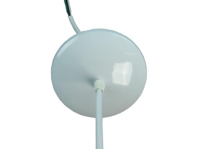 Photos - Chandelier / Lamp White Canopy Kit by Home Concept- Convert plug in swag pendant to hardwire