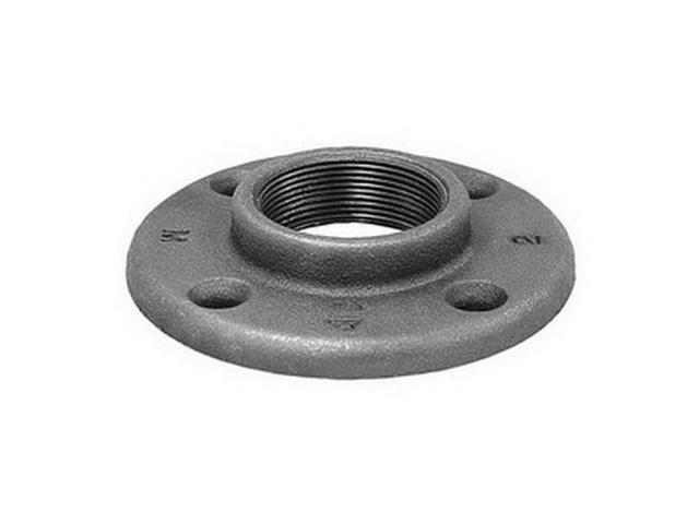 ANVIL 0310105408 Flange Floor Flange, 1' Pipe, Flanged x FNPT, Malleable Iron,