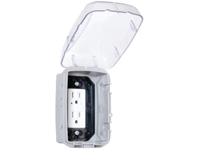 INTERMATIC WP3100C Weatherproof Cover, Switch Box Type, 1 Gang, UV Stabilized