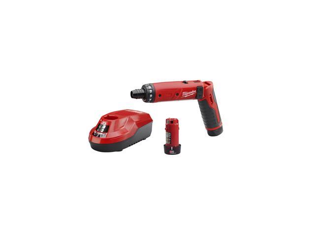 Milwaukee 2101-22 M4 1/4 Hex Screwdriver Kit W/2 Bat