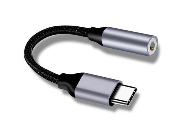USB-C Type C to 3.5mm 1/8' Aux Audio Jack Active DAC Headphone Adapter Cable