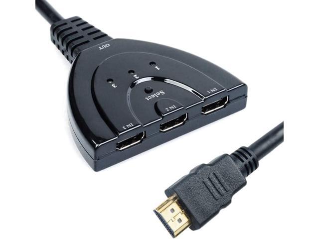 3 Port HDMI Splitter Cable 1080P Switch Switcher HUB Adapter for HDTV PS4 Xbox