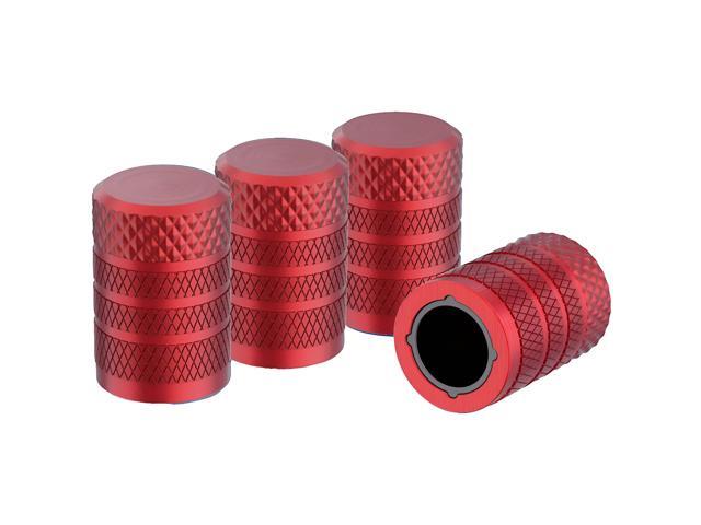 4pcs Tire Valve Stem Caps Anodized Aluminum Corrosion Resistant Covers Car Bike