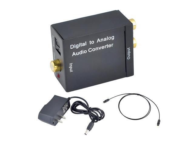 Digital SPDIF Optical Toslink Coax to Analog RCA Audio Converter + 1M Cable USA