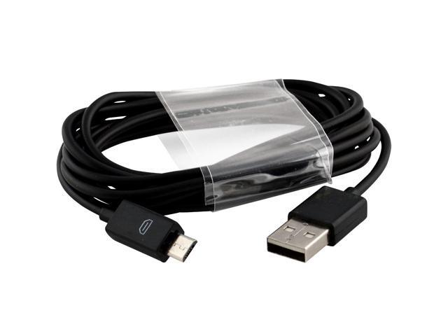 JacobsParts Micro-USB Data Sync Charger Cable, A Male to Micro B, 6 Feet / 2 Meters, Black