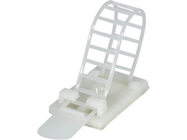 Reusable Adhesive Cable Management Straps Cord Clips, Heavy Duty 25PK (White)