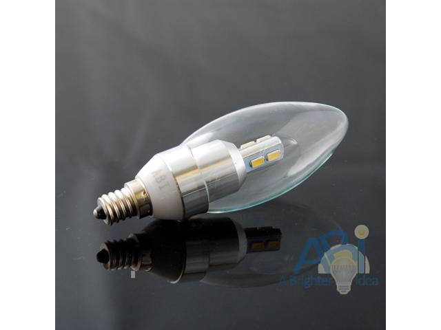 6pcs ABI 3W Warm White 2800K Candelabra LED Light Bulb E12 250lm Non-Dimmable