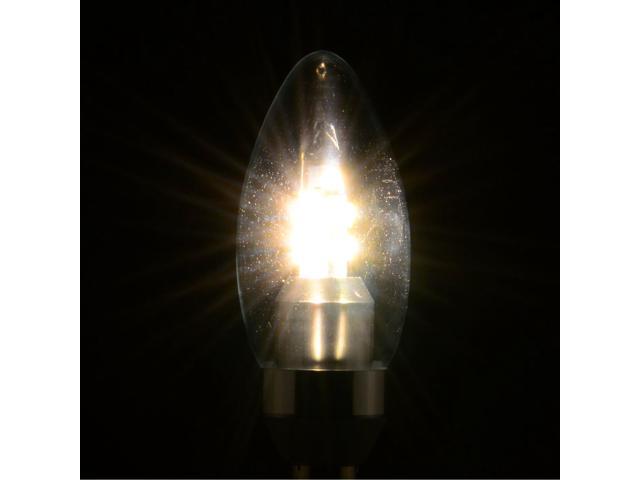 6pcs ABI 3W Warm White 2800K Candelabra LED Light Bulb E12 250lm Non-Dimmable