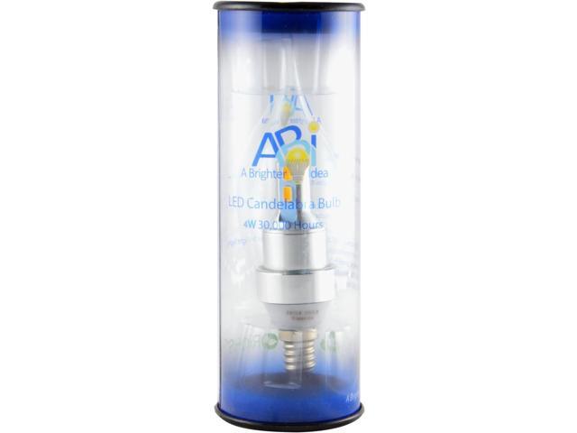 ABI 4W Warm White Dimmable Flame Tip Candelabra LED Bulb, E12 Base 220 Lumens